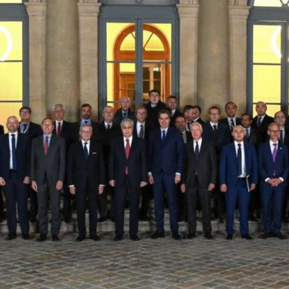 Kazakhstan Head of State Meeting with French business communicty and PCM